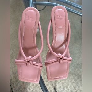 Marc Fisher Mule Heels in Light Pink